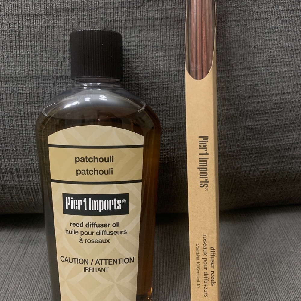 🚫SOLD🚫Pier 1 Imports PATCHOULI Refill Reed Diffuser Oil Discontinued 16 oz